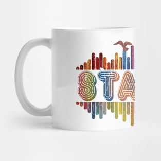 Tone Color Wave With Name-Staind Mug